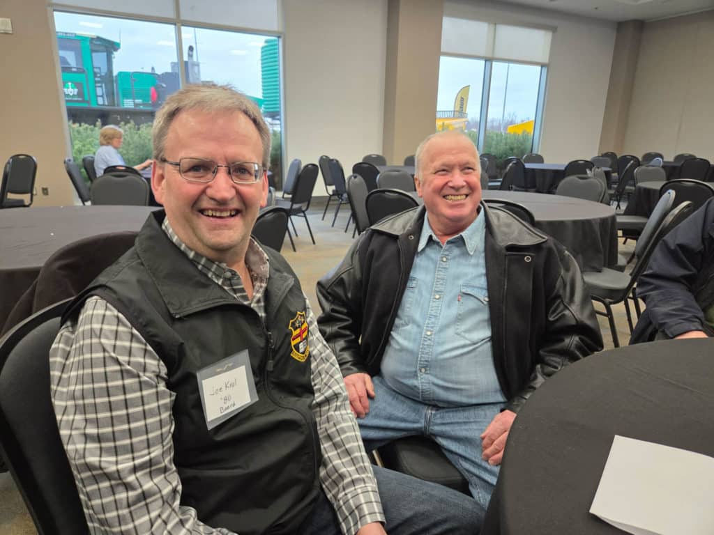 L to R Joe Krol, '80 Pete Beaudette, '82