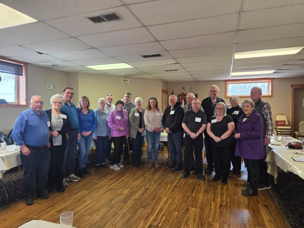Year Rep Attendees from L to R
John Faulkner, Peggy Faulkner (Gordon) '62, John Ferguson '76, Mary Gifford, Catherine McKeough (Lapointe)72, Allan Stanley '71, Laura Fanasch (Pratt)'61, Ian Payne '91, Sandy Bullock (Duncan) 71, Trudy (Hughes) MacIntosh '91, Ken Hunter '82, Graham Link '69, Jim Ireton '76, Don Forbes '69, Deb Ireton (Cameron) '76, Ellen Mooney (Webb) '67 Sharon Bjergsoe (Robinson) '77, Bruce Mooney '69