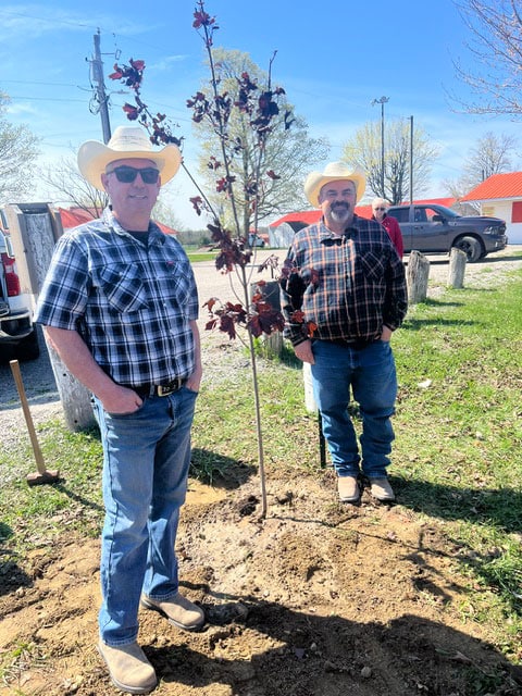 Chris Craig , President of Lombardy Agricultural Society and Allan Cooley, Vice President of Lombardy Agricultural Society